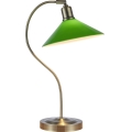 Markslöjd 108864 - Lampe de table VELA 1xE27/40W/230V laiton/vert