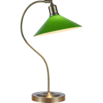 Markslöjd 108864 - Lampe de table VELA 1xE27/40W/230V laiton/vert