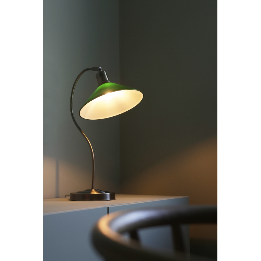 Markslöjd 108864 - Lampe de table VELA 1xE27/40W/230V laiton/vert