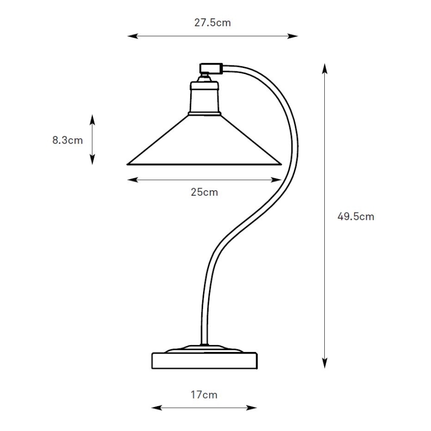 Markslöjd 108864 - Lampe de table VELA 1xE27/40W/230V laiton/vert