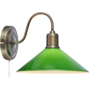 Markslöjd 108866 - Applique murale VELA 1xE27/40W/230V laiton/vert