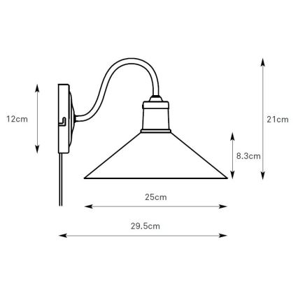 Markslöjd 108866 - Applique murale VELA 1xE27/40W/230V laiton/vert