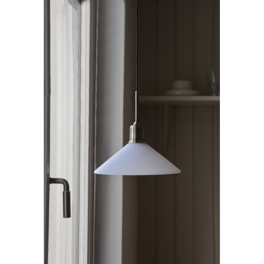 Markslöjd 108867 - Suspension filaire VELA 1xE27/40W/230V laiton/blanc