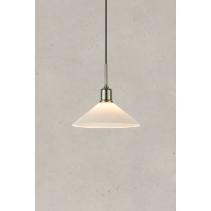 Markslöjd 108867 - Suspension filaire VELA 1xE27/40W/230V laiton/blanc