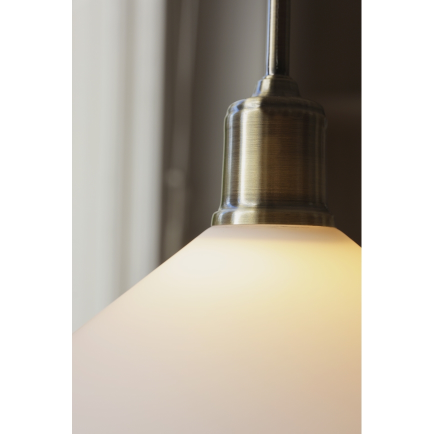 Markslöjd 108867 - Suspension filaire VELA 1xE27/40W/230V laiton/blanc