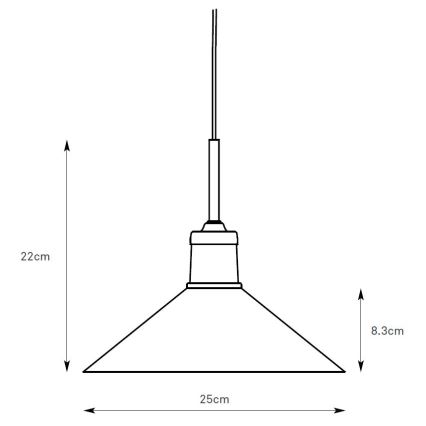 Markslöjd 108867 - Suspension filaire VELA 1xE27/40W/230V laiton/blanc