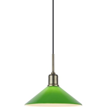 Markslöjd 108868 - Suspension filaire VELA 1xE27/40W/230V laiton/vert