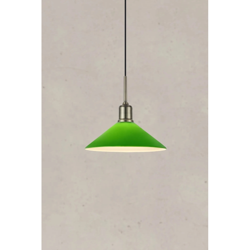 Markslöjd 108868 - Suspension filaire VELA 1xE27/40W/230V laiton/vert