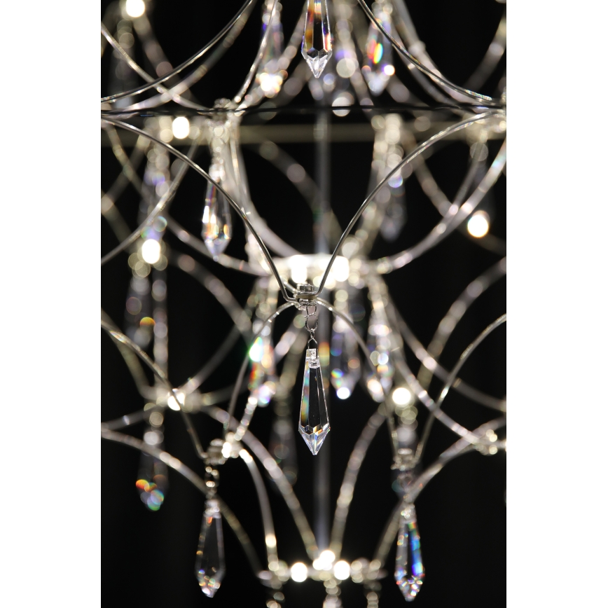 Markslöjd 108870 - Suspension filaire en cristal à intensité variable EFESOS LED/25W/230V d. 80 cm