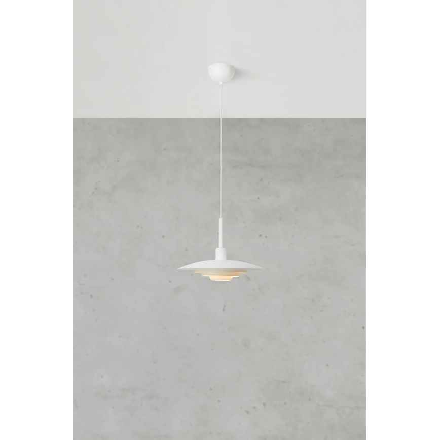 Markslöjd 108874 - Suspension à câble PINY 1xE27/60W/230V Ø 35 cm, blanche