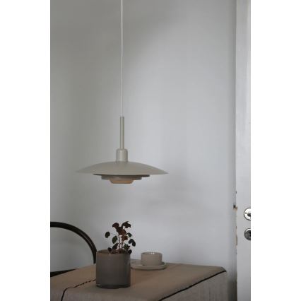 Markslöjd 108875 - Suspension sur câble PINY 1xE27/60W/230V Ø 35 cm beige