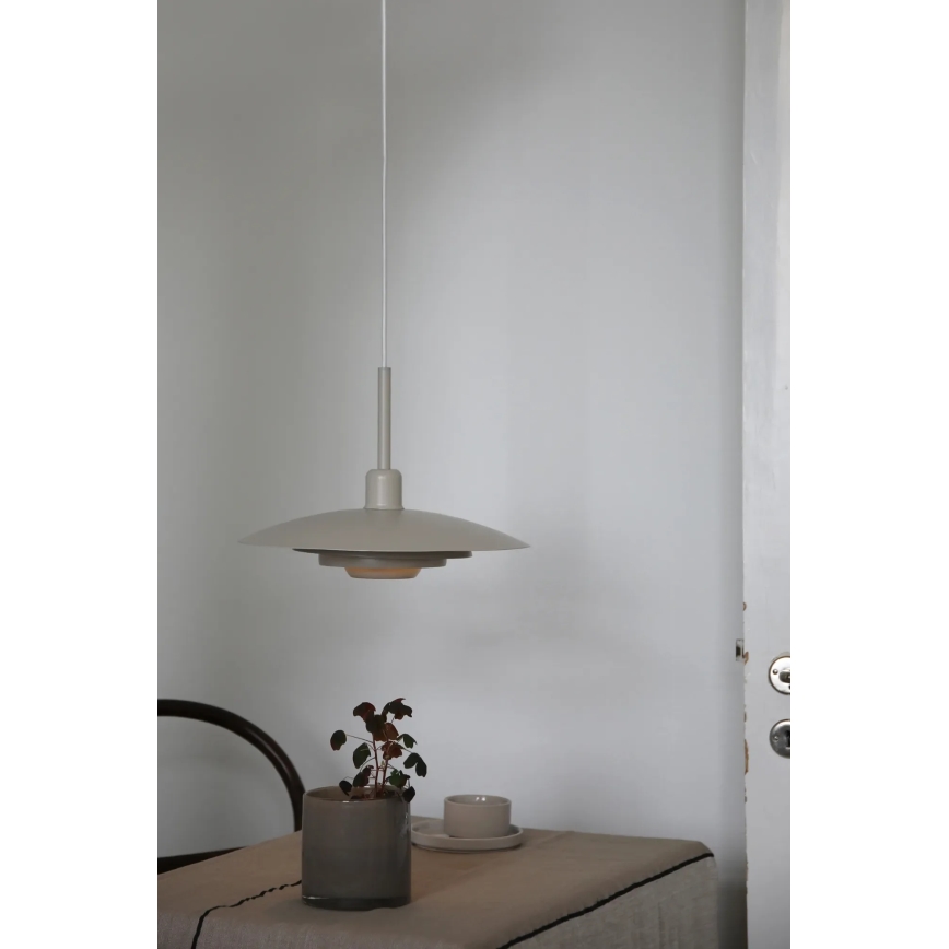 Markslöjd 108875 - Suspension sur câble PINY 1xE27/60W/230V Ø 35 cm beige
