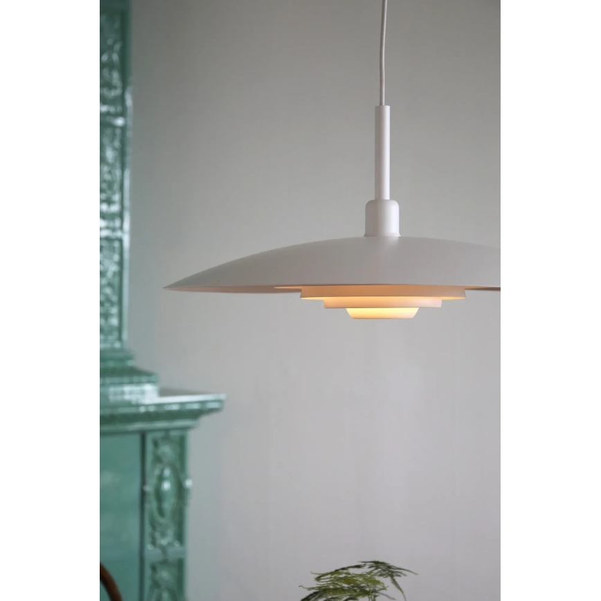 Markslöjd 108876 - Suspension sur câble PINY 1xE27/60W/230V Ø 57 cm blanche