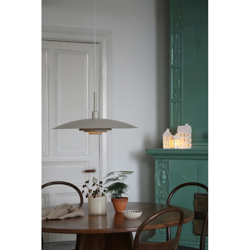 Markslöjd 108877 - Suspension sur câble PINY 1xE27/60W/230V Ø 57 cm beige
