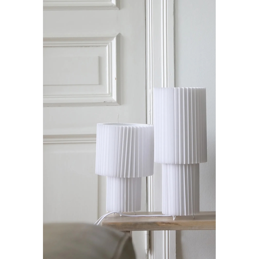 Markslöjd 108895 - Lampe de table CATIS 1xE27/60W/230V 32 cm blanche