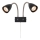Markslöjd 108901 - Applique spot murale CIRO 2xGU10/7W/230V černá
