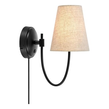 Markslöjd 108907 - Applique murale AMAR 1xE14/40W/230V beige/noir