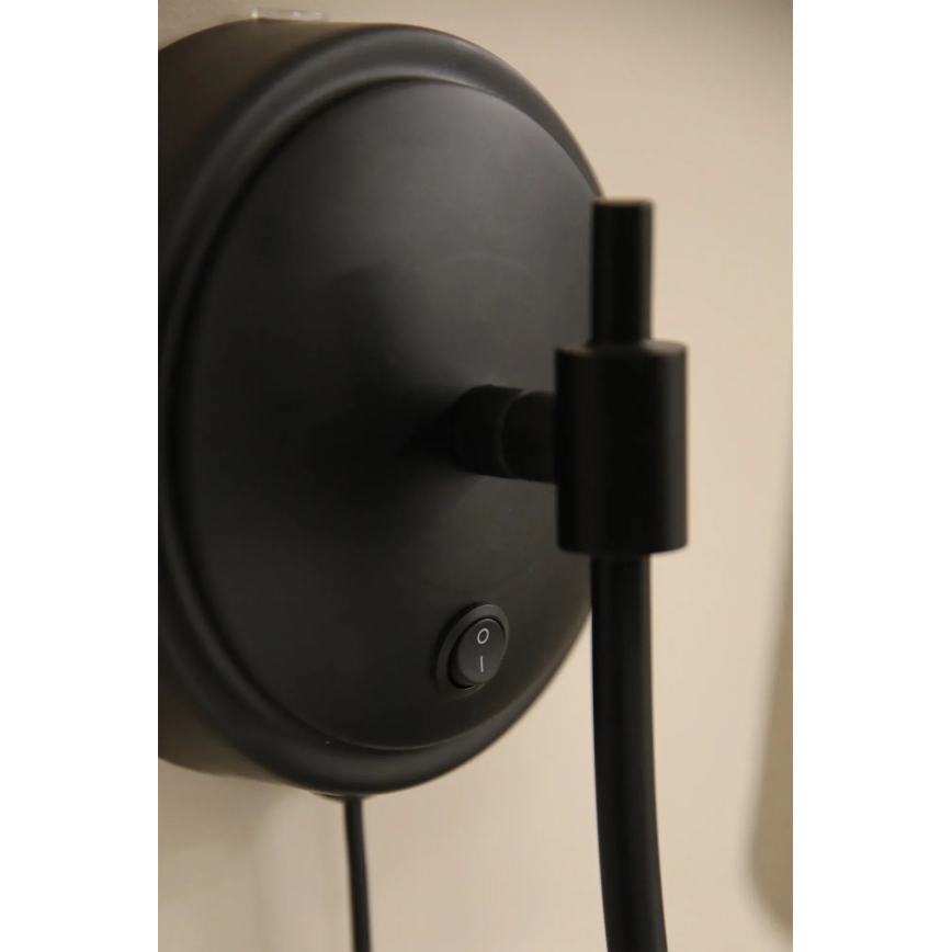 Markslöjd 108907 - Applique murale AMAR 1xE14/40W/230V lin/noir