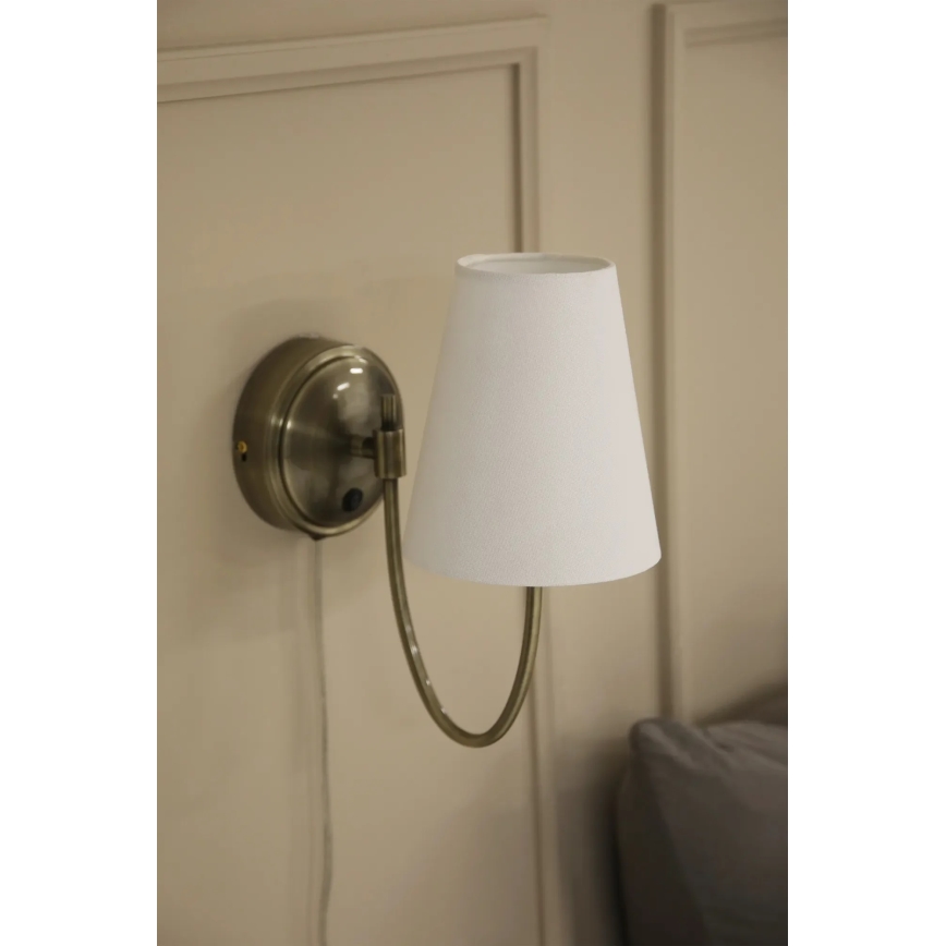 Markslöjd 108908 - Applique murale AMAR 1xE14/40W/230V blanc/laiton