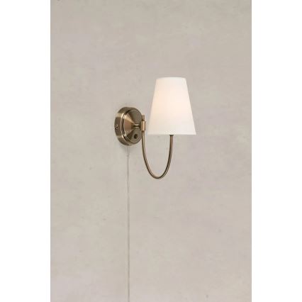 Markslöjd 108908 - Applique murale AMAR 1xE14/40W/230V blanc/laiton