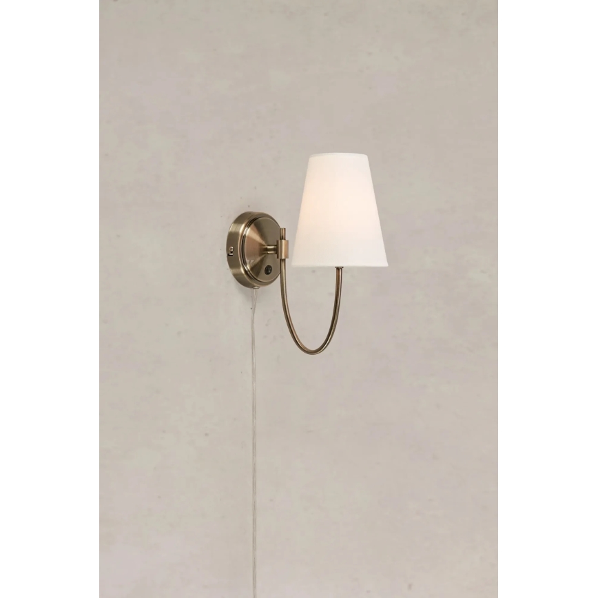 Markslöjd 108908 - Applique murale AMAR 1xE14/40W/230V blanc/laiton