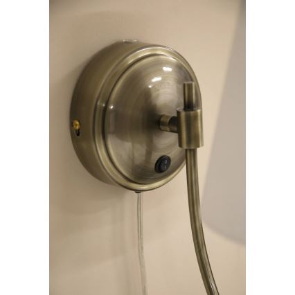 Markslöjd 108908 - Applique murale AMAR 1xE14/40W/230V blanc/laiton