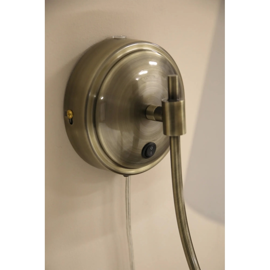 Markslöjd 108908 - Applique murale AMAR 1xE14/40W/230V blanc/laiton