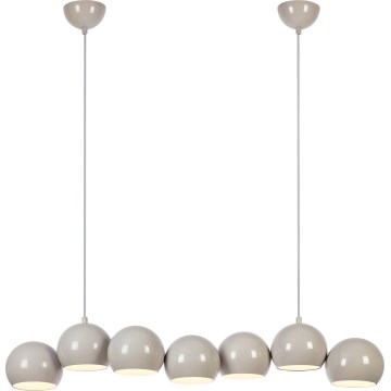 Markslöjd 108914 - Suspension sur câble CUPOLO 7xE14/40W/230V gris