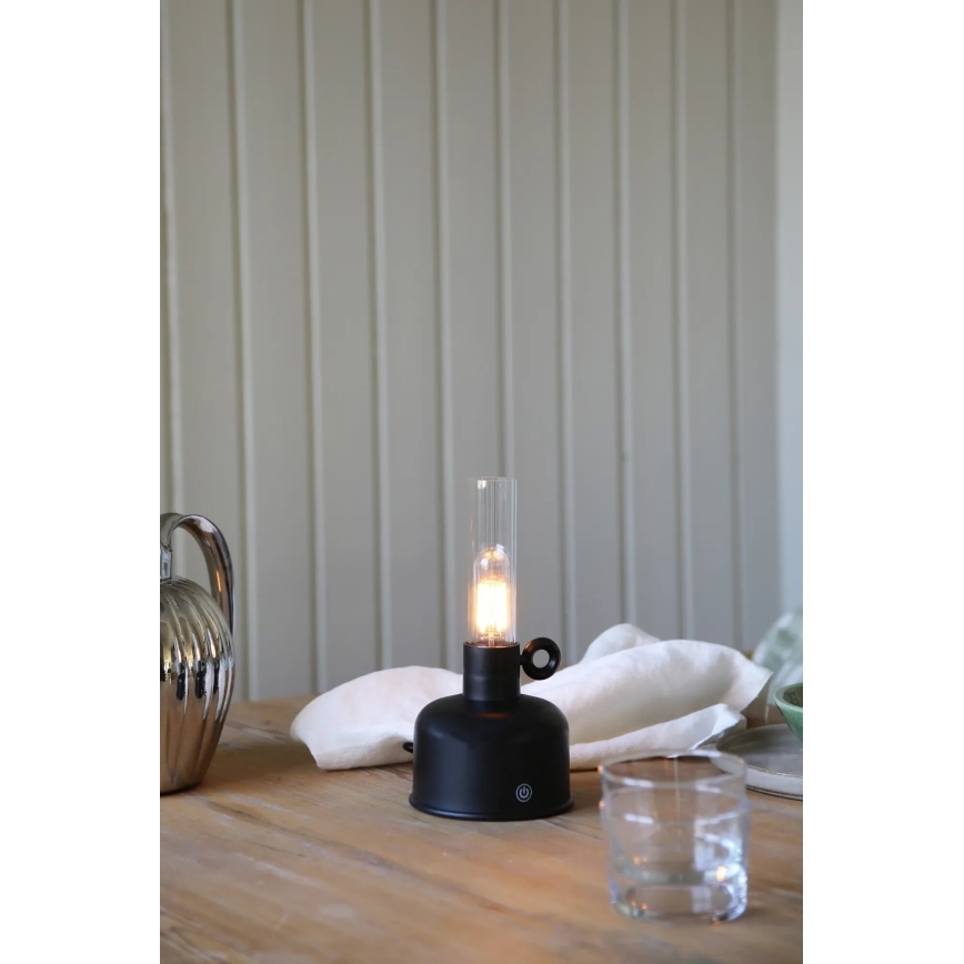 Markslöjd 108919 - Lampe de table d'extérieur à intensité variable et rechargeable ASTRID LED/2W/1200 mAh IP44 noir