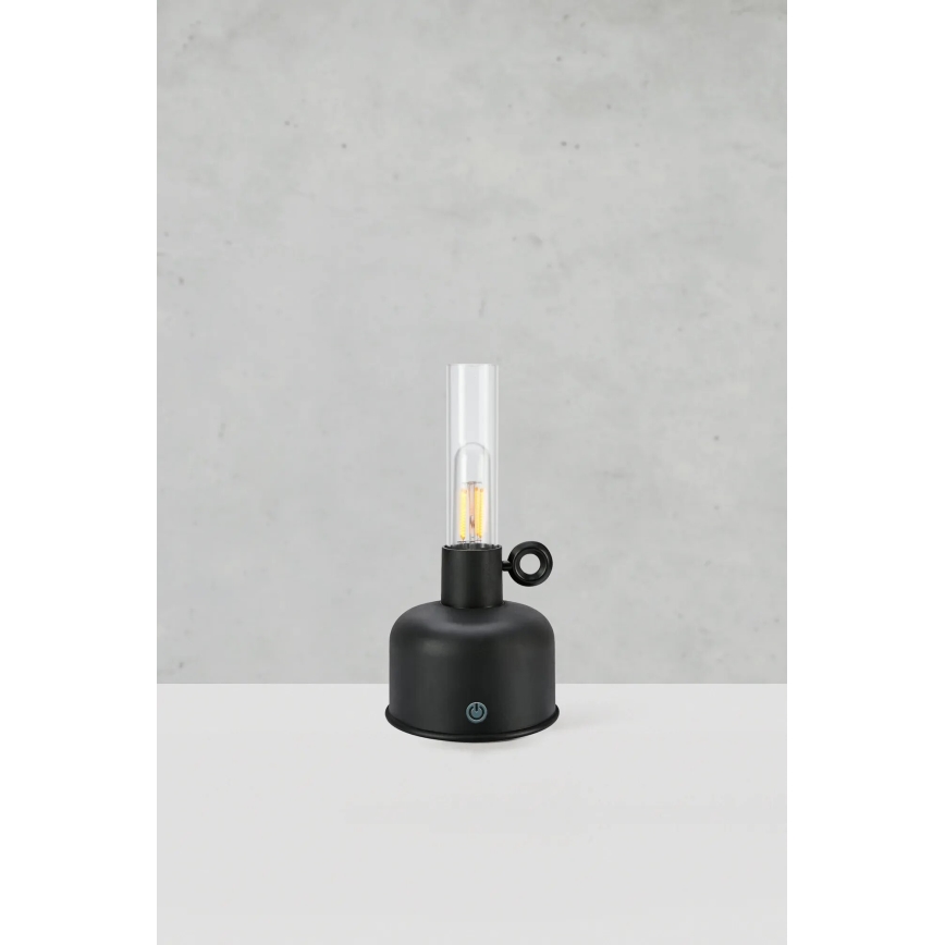 Markslöjd 108919 - Lampe de table d'extérieur à intensité variable et rechargeable ASTRID LED/2W/1200 mAh IP44 noir
