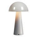 Markslöjd 108950 - Lampe de table LED rechargeable et dimmable FUNGI, 1,5 W / 5 V, 2000 mAh, IP44, gris