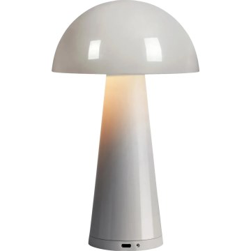 Markslöjd 108950 - Lampe de table LED rechargeable et dimmable FUNGI, 1,5 W / 5 V, 2000 mAh, IP44, gris