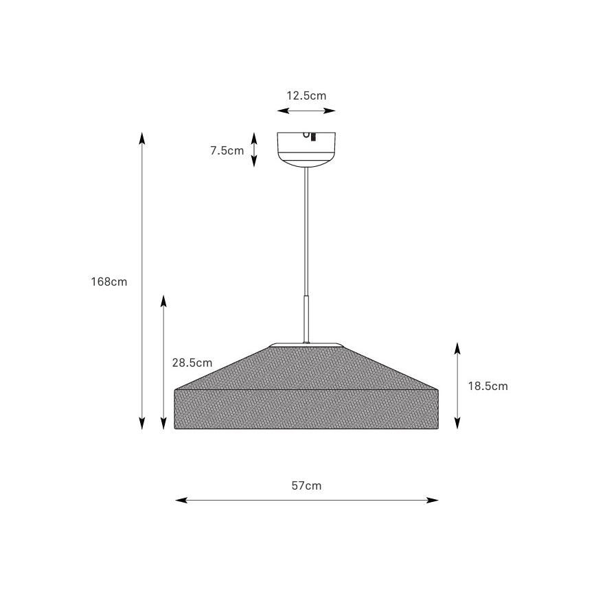 Markslöjd 108955 - Suspension sur câble ALIA 1xE27/60W/230V Ø 57 cm crème/noire