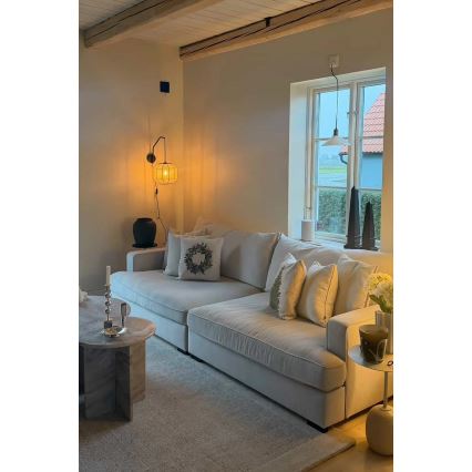 Markslöjd 108957 - Applique murale ASUKA 1xE27/60W/230V crème/noire