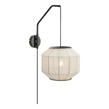 Markslöjd 108957 - Applique murale ASUKA 1xE27/60W/230V lin/noir