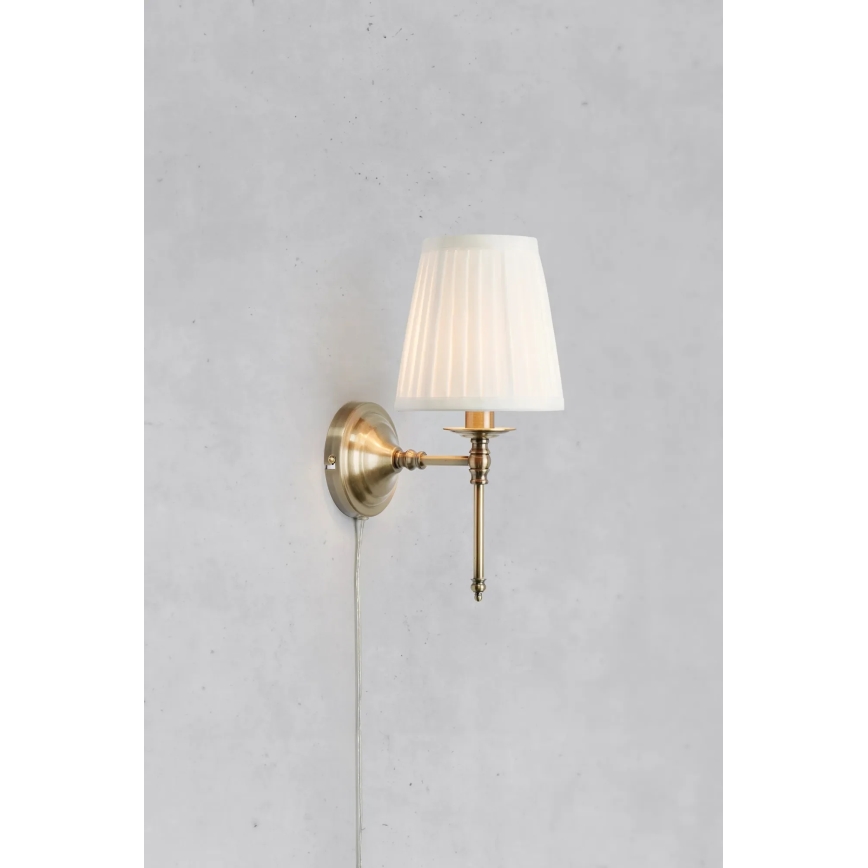 Markslöjd 108968 - Applique murale MANOR 1xE14/40W/230V blanc/laiton