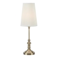 Markslöjd 108969 - Lampe de table NOBLE 1xE14/40W/230V 56 cm blanche/laiton