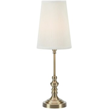 Markslöjd 108969 - Lampe de table NOBLE 1xE14/40W/230V 56 cm blanche/laiton