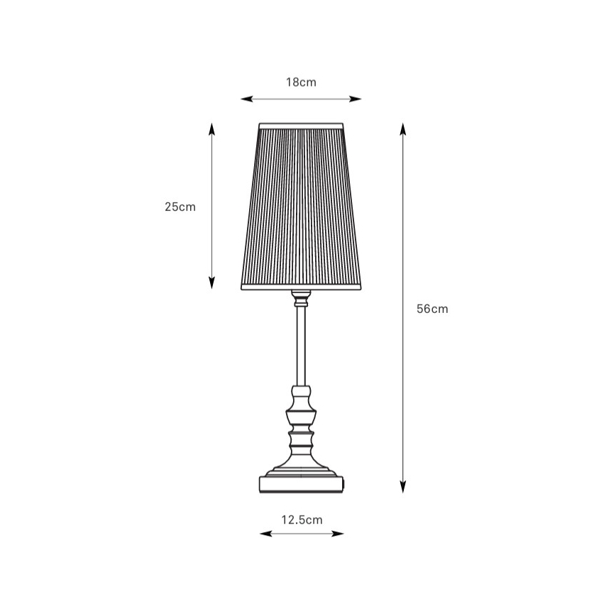 Markslöjd 108969 - Lampe de table NOBLE 1xE14/40W/230V 56 cm blanche/laiton