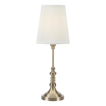 Markslöjd 108970 - Lampe de table NOBLE 1xE14/40W/230V 66 cm blanche/laiton