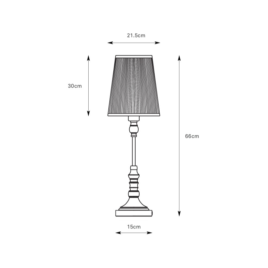 Markslöjd 108970 - Lampe de table NOBLE 1xE14/40W/230V 66 cm blanche/laiton