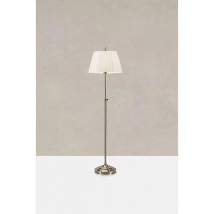 Markslöjd 108972 - Lampadaire OXFORD 1xE14/40W/230V blanc/laiton
