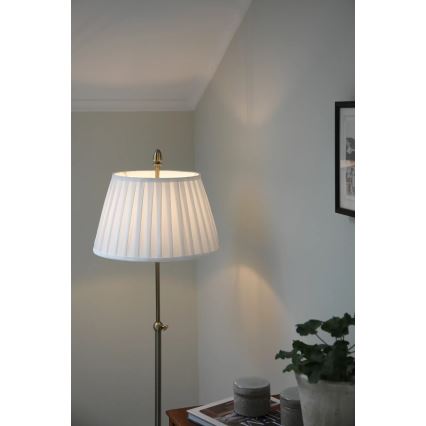 Markslöjd 108972 - Lampadaire OXFORD 1xE14/40W/230V blanc/laiton
