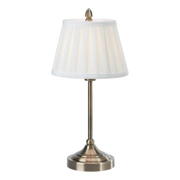 Markslöjd 108973 - Lampe de table OXFORD 1xE14/40W/230V blanche/laiton
