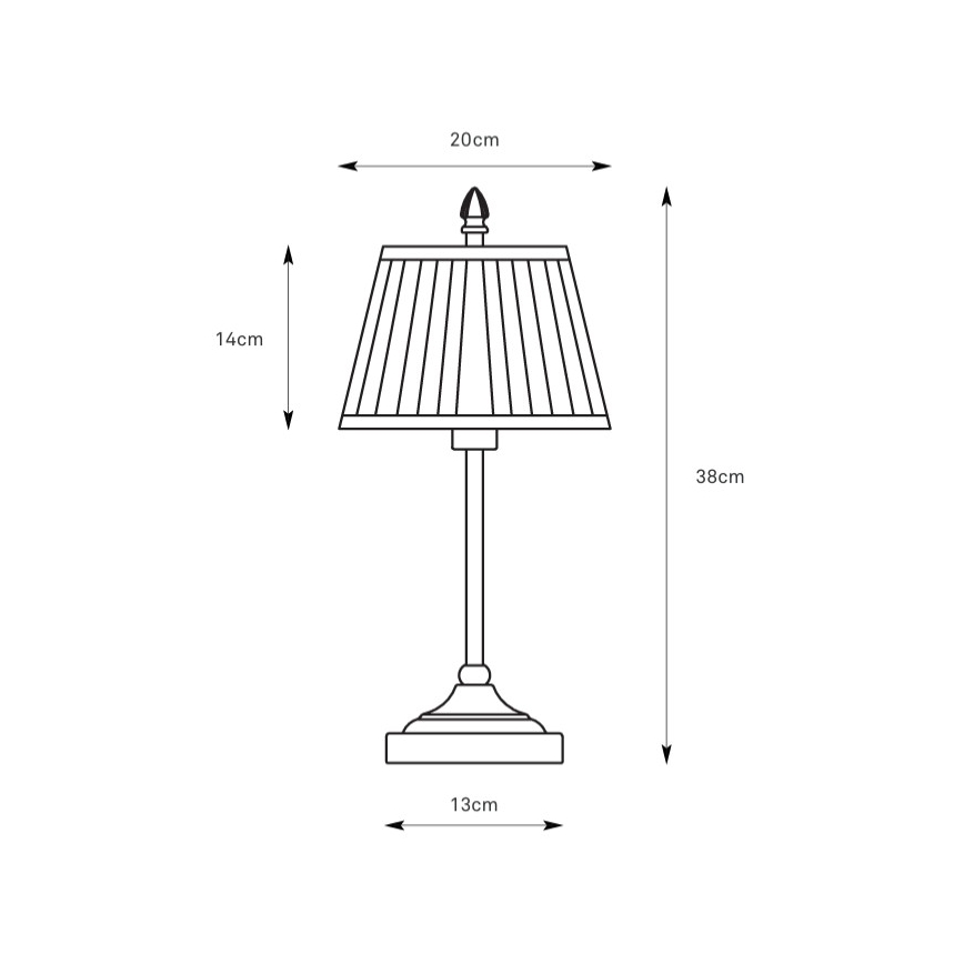 Markslöjd 108973 - Lampe de table OXFORD 1xE14/40W/230V blanche/laiton
