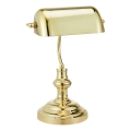 Markslöjd 108977 - Lampe de table BANKERS 1xE14/40W/230V dorée
