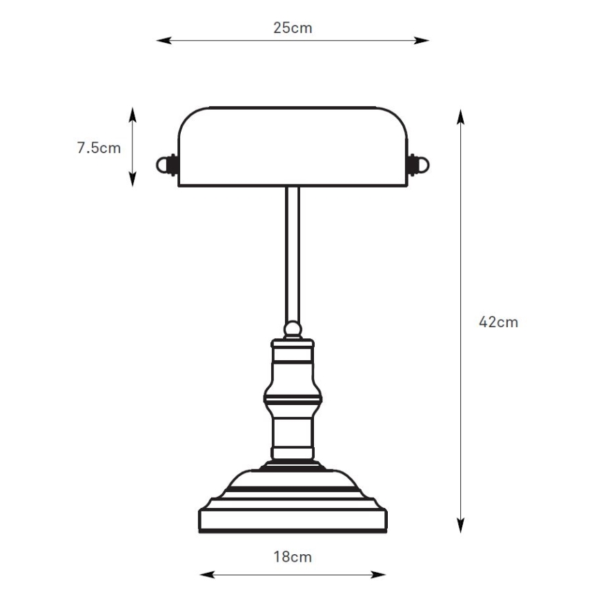 Markslöjd 108977 - Lampe de table BANKERS 1xE14/40W/230V dorée