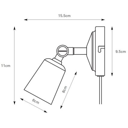 Markslöjd 108979 - Applique murale spot TINY 1xGU10/7W/230V chrome brillant