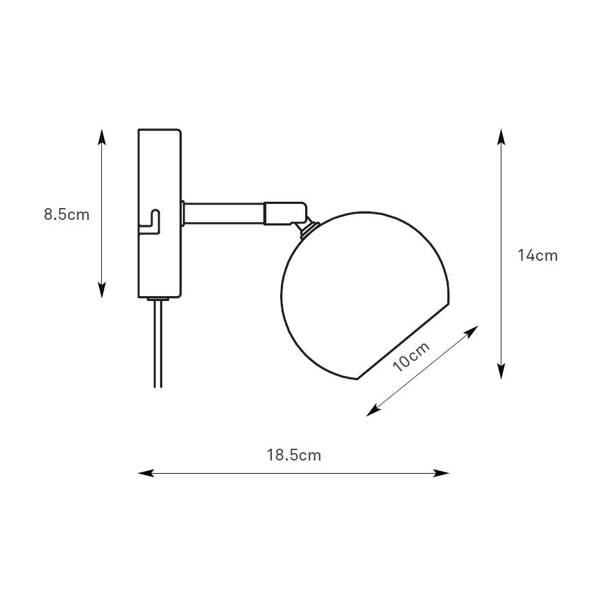 Markslöjd 108984 - Applique murale POP 1xGU10/7W/230V marron