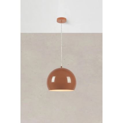 Markslöjd 108987 - Suspension POP sur câble 1xE27/40W/230V Ø 28 cm marron